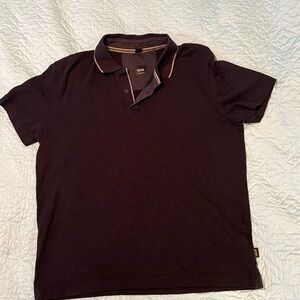 Authentic Hugo BOSS cotton Polo shirt Black Sz. L slim fit